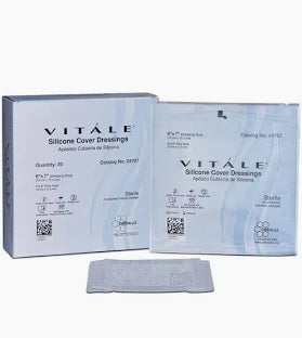Vitale Silicone Cover Dressings, 6" X 7"