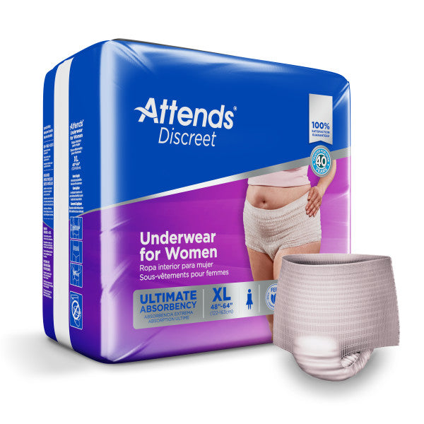 Attends Discreet Women's Underwear, X-Large
