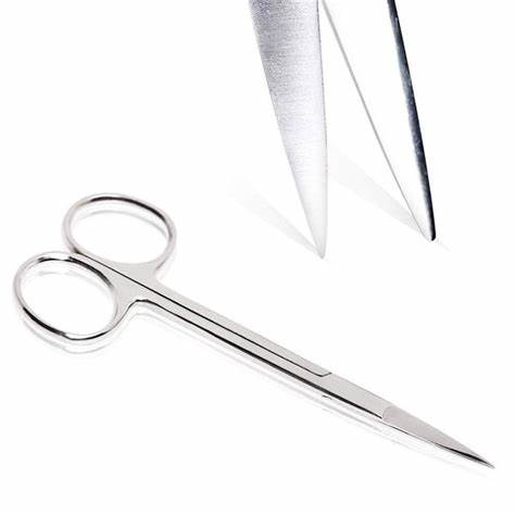 Sterile Iris Scissors Stainless Steel 4-1/2"