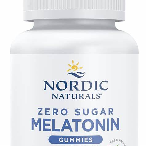 Nordic Naturals Zero Sugar Melatonin Gummies, Raspberry, 60 Ct