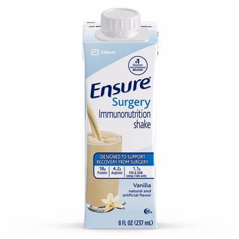 Ensure Surgery Immunonutrition Shake 8oz Re-closable Container, Vanilla