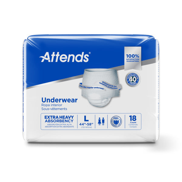 Attends Underwear, Extra Heavy Absorbency, Large