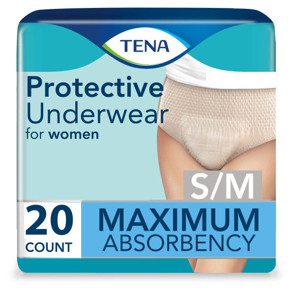 Tena Proskin Protective Underwear For Women S/m, 34" - 44".
