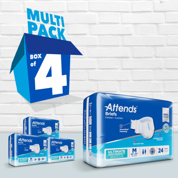 Attends Briefs, Ultimate Absorbency, Medium