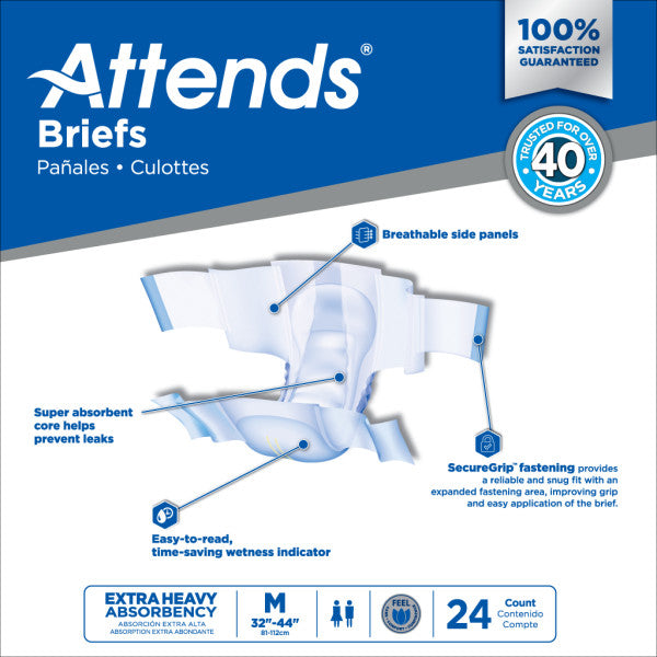 DDP20 - Attends Brief, Extra Heavy Absorbency, Medium