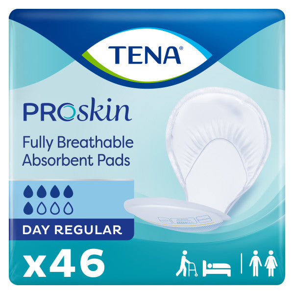 TENA ProSkin Day Regular Absorbent Pads Moderate Absorbency, Unisex, 24"