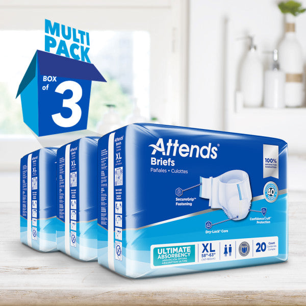 Attends Briefs, Ultimate Absorbency, XL