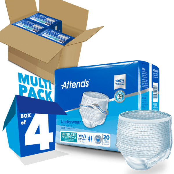 Attends Underwear, Ultimate Absorbency, Large