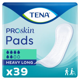 TENA ProSkin Heavy Long Bladder Leakage Pad for Women, Heavy Absorbency, Long Length, 15"