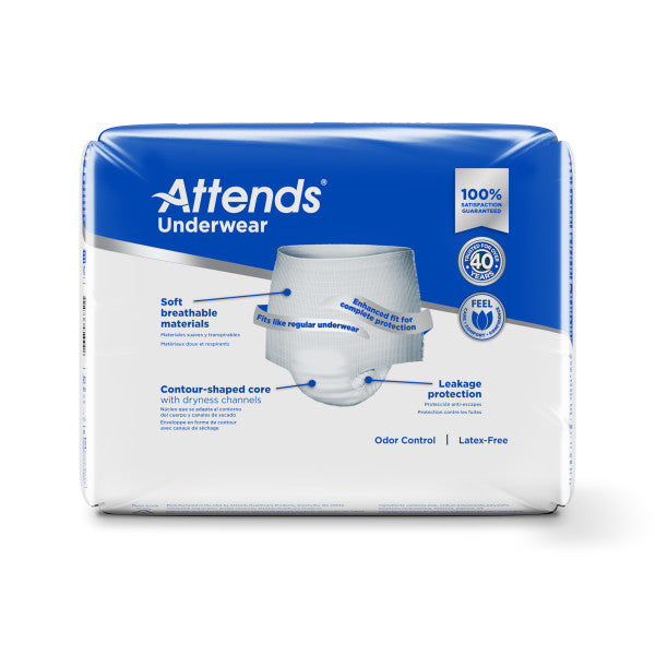 Attends Underwear, Extra Heavy Absorbency, Large