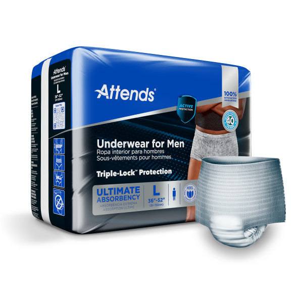 Attends Men's Underwear, Large