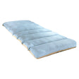 Light blue medical bed pad for pressure relief on a white background