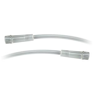 Clear medical extension tubing with connectors for medical supply use