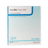 AquaRite Extra CMC wound dressing box for managing exuding wounds, 6x6 inch size.