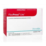 FlexPress2 Lite 2 layer compression bandage system box for wound care and medical supplies