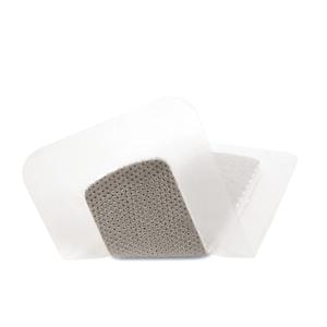 Sterile medical adhesive bandage with breathable pad, wound care supply on white background