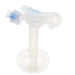 Medical gastrostomy feeding tube with balloon end and clear silicone construction