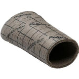 PolyMem tubular medical bandage sleeve, gray with grid pattern, for wound care