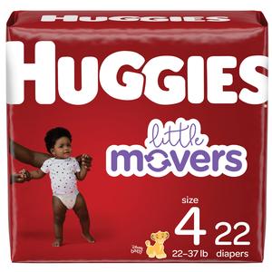 Huggies Little Movers Diapers, Size 4, Jumbo Pack