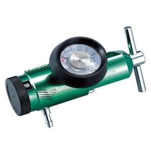Oxygen regulator with pressure gauge for oxygen cylinders, medical supply equipment