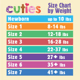 Cuties Complete Care Baby Diapers, Size 2