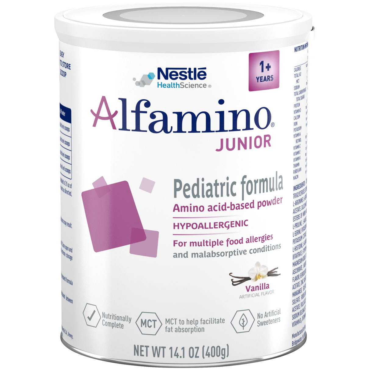 Alfamino Junior, Vanilla Powder, 14.1 Oz