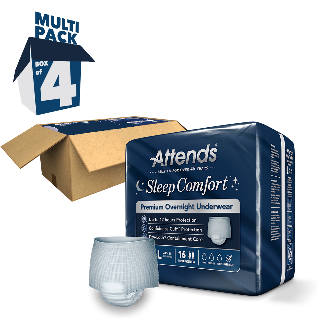 Attends Sleep Comfort™ Premium Overnight Underwear, Large