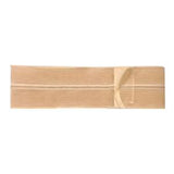 Elastic beige abdominal support belt with adjustable strap for medical use