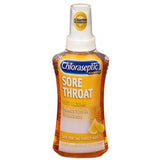 Chloraseptic sore throat spray bottle with lemon flavor, fast acting numbing relief