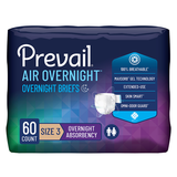 Prevail Air Overnight Incontinence Adult Briefs, Size 3, X-Large