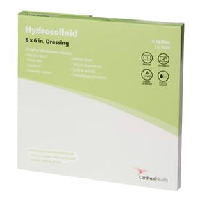 Cardinal Health Hydrocolloid 6x6 inch wound dressing box for medical supplies