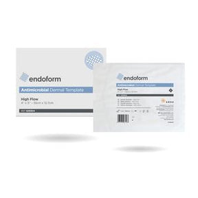 Endoform antimicrobial dermal template high flow wound dressing packaging