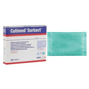 Cutimed Sorbact sterile wound dressing and box for medical wound care and infection management