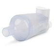 Clear plastic medical inhaler spacer chamber for respiratory therapy