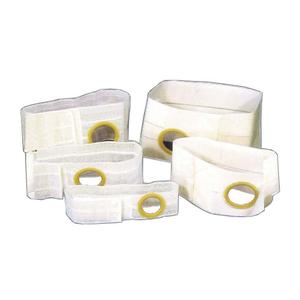 Assorted medical ostomy support belts with circular openings for stoma care