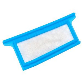 Rectangular blue plastic medical filter pad for home healthcare equipment