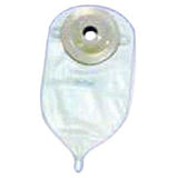 Transparent ostomy pouch with adhesive barrier for stoma care, medical supply product