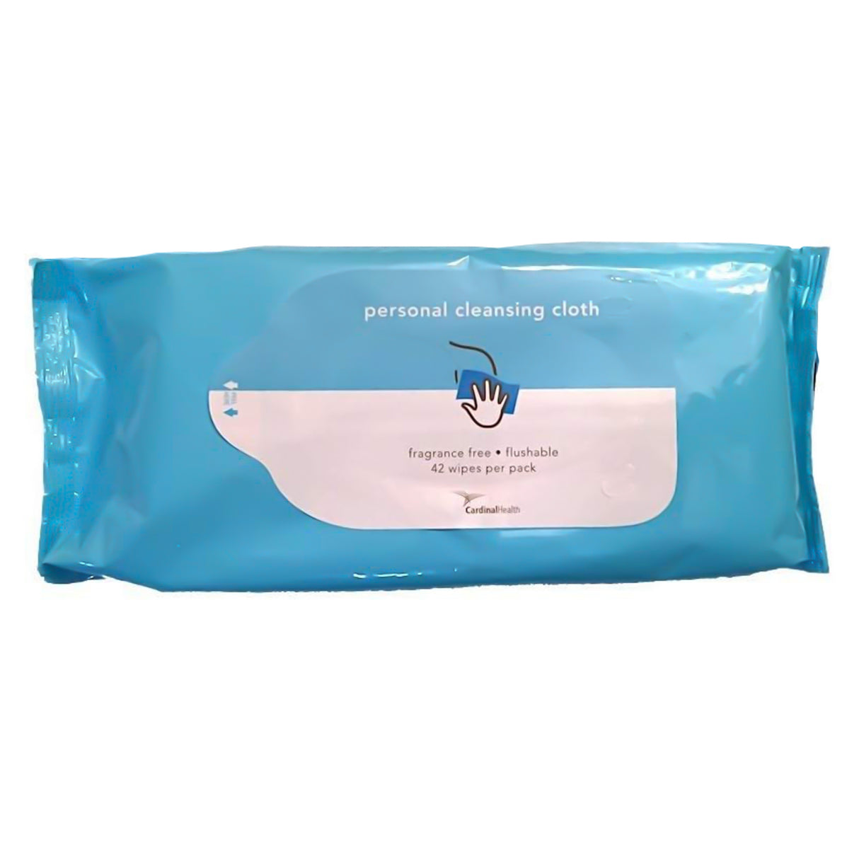 Cardinal Health Personal Cleansing Cloth, Non-flushable, Fragrance Free - 42 Pack
