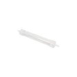 Clear plastic medical tube with connectors on both ends for fluid transfer