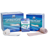 SpandaGrip tubular elastic support bandage boxes and rolled medical bandages