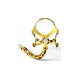 Child CPAP mask with giraffe print and yellow straps for pediatric sleep apnea therapy