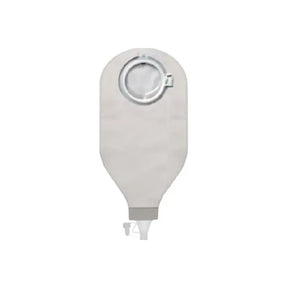 Ostomy pouch with filter and drainable bottom, medical supply for stoma care