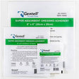 Gentell super absorbent dressing adherent pads in various sizes for wound care
