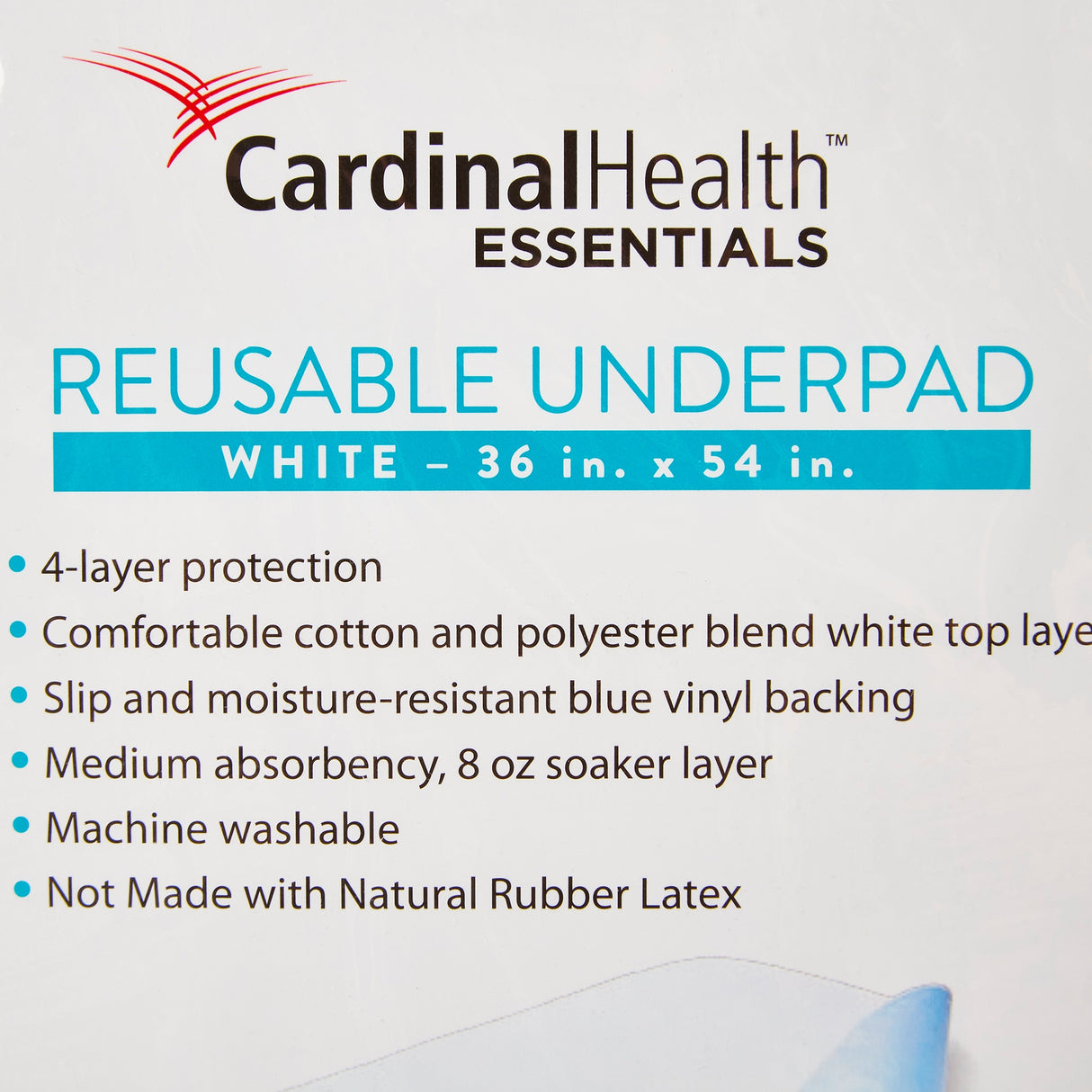 Cardinal Health Essentials Reusable Underpad 36" X 54"