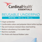 Cardinal Health Essentials Reusable Underpad 36" X 54"