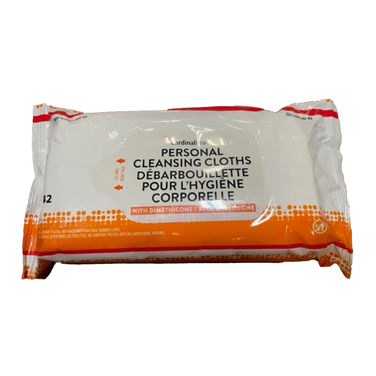 Personal Cleansing Cloth, 3.2% Dimethicone, Non-flushable, Fragrance Free