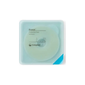 Brava protective seal for ostomy care in clear packaging, thin 2.5mm, 3-inch size.