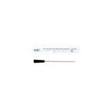 10 Fr intermittent straight female catheter with black grip, sterile packaging, medical supply