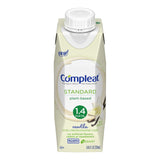 Compleat Standard plant-based vanilla tube feeding formula carton, 250mL, front view