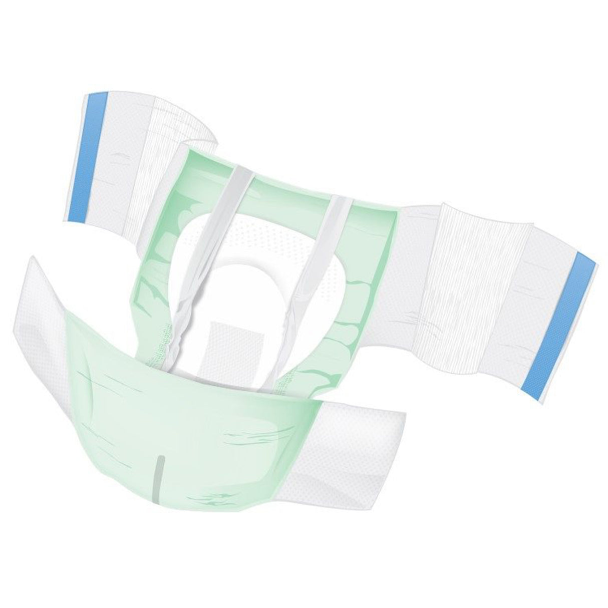 Adult Stretch Brief, Wings Plus - Heavy Absorbency, Size 3 (2x/3x) - Waist Size 58" - 77"